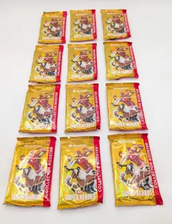 Magic The Gathering Marvel Super Heroes Collector Booster Box 12 Packs (READ) 195166314075 - Image 2