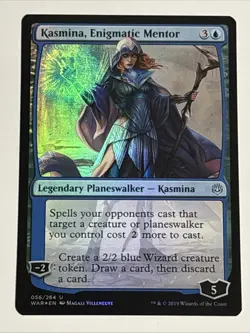 MTG War of the Spark Kasmina, Enigmatic Mentor Foil 056/264 NM - Image 1