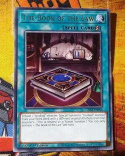 GEIM-EN054 - The Book of the Law - Rare - 1st Edition - Mint - YuGiOh Card - Image 1