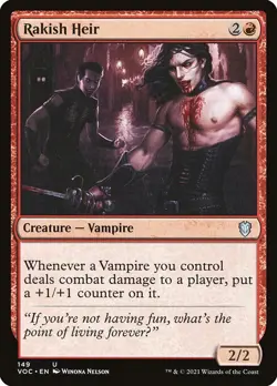 1x Rakish Heir NM Eng MTG - Crimson Vow Commander - Image 1