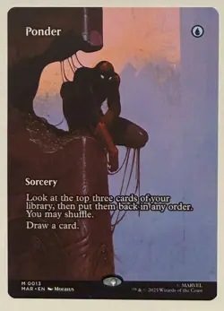 Ponder Borderless - Mythic - Marvel Universe Eternal-Legal MTG - Image 1