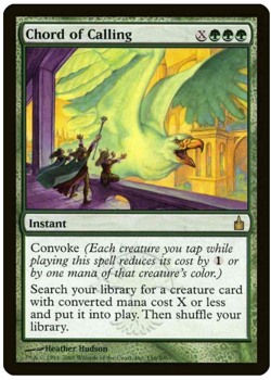 1x Chord of Calling Ravnica: City of Guilds LP MTG - Image 1