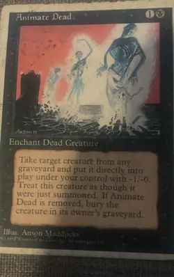 MTG Animate Dead Alternate 4th Edition Regular Uncommon - Image 1