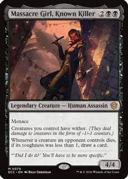 Massacre Girl, Known Killer 79 Mythic Commander: Lorwyn Eclipsed NM MTG - Image 4