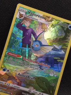 ​Vaporeon TG02/TG30 Brilliant Stars Trainer Gallery Full Art Pokemon Card LP/EX - Image 2