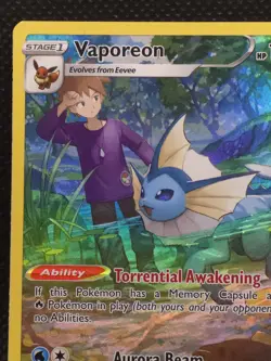 ​Vaporeon TG02/TG30 Brilliant Stars Trainer Gallery Full Art Pokemon Card LP/EX - Image 5
