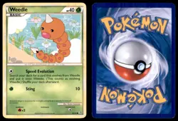 Weedle 69 95 C HGSS Unleashed Pokemon MP - Image 3