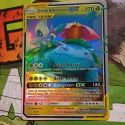 The Pokemon Company Celebi & Venusaur GX 1/181 SM-Team Up Ultra Rare Holo - Image 3