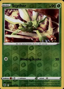 Scyther 004/189 Common Astral Radiance Pokemon Reverse Holo Near Mint - Image 1