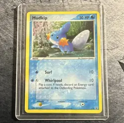 Pokemon TCG Mudkip Promo Holo 018 EX Deck Tin Nintendo 2004 English 50 HP - Image 1