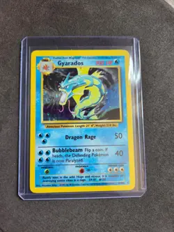 Gyarados 6/102 Holo Rare Base Set Unlimited Pokemon LP Vintage Pokemon TCG WOTC - Image 1