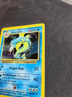Gyarados 6/102 Holo Rare Base Set Unlimited Pokemon LP Vintage Pokemon TCG WOTC - Image 3