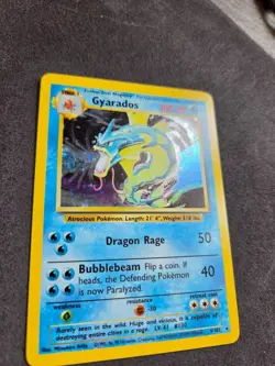 Gyarados 6/102 Holo Rare Base Set Unlimited Pokemon LP Vintage Pokemon TCG WOTC - Image 4