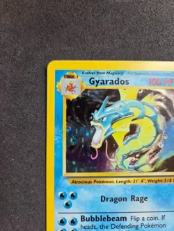 Gyarados 6/102 Holo Rare Base Set Unlimited Pokemon LP Vintage Pokemon TCG WOTC - Image 5