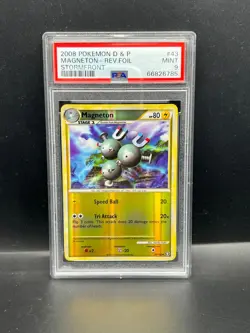 Pokemon PSA 9 MINT Magneton 43/102 Triumphant Reverse Holo 2008 PSA ERROR S#6785 - Image 1