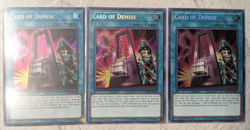 Yu-Gi-Oh! Card Of Demise (x3), Secret Rare, 1st Edition, LCKC, NM - Image 1