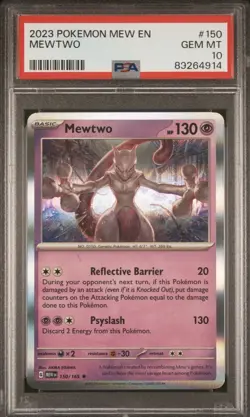Mewtwo - Pokemon - Scarlet & Violet Holo Card - 151 - 150/165 - PSA 10 - English - Image 1