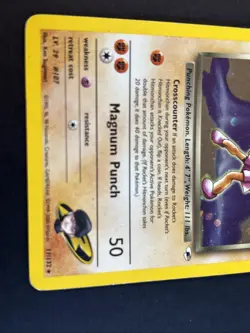 Rocket's Hitmonchan 11/132 Holo Rare Gym Heroes 2000 Unlimited WOTC Pokemon MP - Image 5