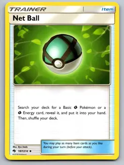 Net Ball 187/214 Uncommon Lost Thunder Pokemon Lightly Played - Image 1