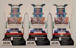 Pokemon TCG - Paradox Rift SV04 Sleeved Boosters - 1 Pack Each, Sealed, Lot of 3 - Image 2