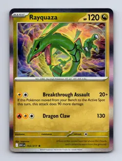 Rayquaza 153/217 Rare Ascended Heroes Pokemon Holo Near Mint - Image 1