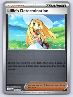 Lillie's Determination 192/217 Pokemon Ascended Heroes Reverse Holo NM/LP - Image 1
