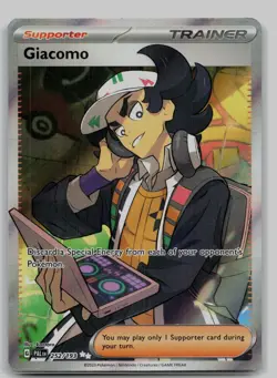 Giacomo 252/193 Ultra Rare Paldea Evolved Pokemon Holo Near Mint - Image 1