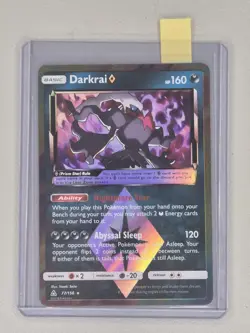 Pokemon TCG Darkrai Prism 77/156 Card Ultra Prism Holo Rare Mint - Image 1