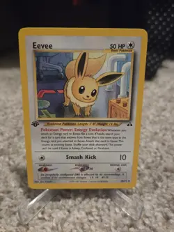Eevee 38/75 1st Edition Neo Discovery Pokemon Card WOTC 2001 38/75 NM - Image 1