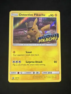 Detective Pikachu - (Stamped) SM170 Sm Holo Pokemon TCG - MP - Image 1