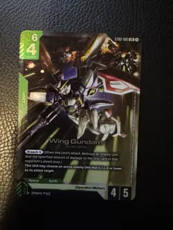ST02-001 LR Wing Gundam English Gundam Card Game TCG CCG GCG - Image 1