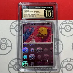 CGC Pristine 10 Drowzee Master Ball Reverse Holo #096/165 2023 Pokemon 151 2010 - Image 1