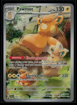 Pawmot 209/198 - Scarlet & Violet Base Set - Illustration Rare - Pokemon TCG NM - Image 1