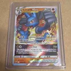 Pokemon TCG Lucario VSTAR SWSH214 Sword & Shield Promo Holo 270HP English 2022 - Image 1