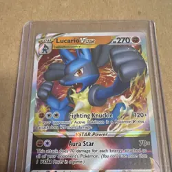 Pokemon TCG Lucario VSTAR SWSH214 Sword & Shield Promo Holo 270HP English 2022 - Image 3