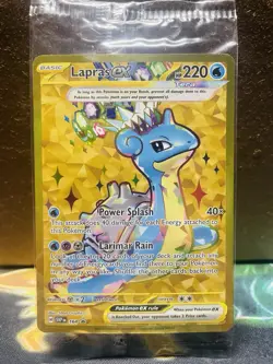 SEALED Pokemon Lapras ex SVP 164 Scarlet & Violet Holo Black Star Promo - Image 1