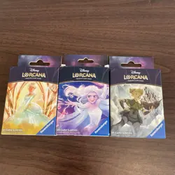 Disney Lorcana Elsa & Cinderella & Tinker Bell Giant Fairy Card Sleeves New - Image 1