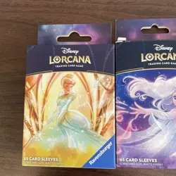Disney Lorcana Elsa & Cinderella & Tinker Bell Giant Fairy Card Sleeves New - Image 2