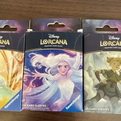 Disney Lorcana Elsa & Cinderella & Tinker Bell Giant Fairy Card Sleeves New - Image 3