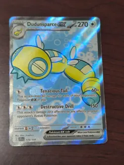 Pokemon TCG Journey Together Dundunsparce EX Card #178/159 Near Mint Condition - Image 1