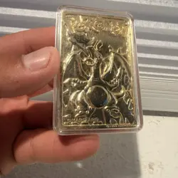 1999 Burger King Pokemon 23K Gold-Plated Charizard Trading Card Special Edition - Image 1