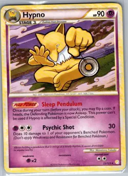 Hypno 23/123 Non Holo HeartGold SoulSilver - Pokemon Card - NM - Image 1