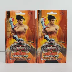 Lot of 2 Epic Battles TCG Tekken 5 Starter Decks First Edition Trading Card Game - Image 1