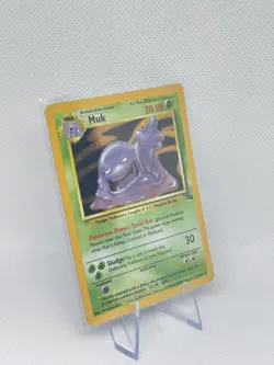 Muk 13/62 Holo Fossil Unlimited WOTC Pokemon Card MP Vintage - Image 4