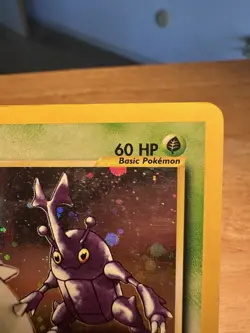 Pokemon TCG Heracross Neo Genesis Holo Card 6/111 Unlimited Rare MP - Image 3