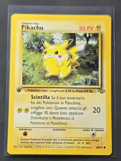 Pokemon Card Pikachu 1st Edition Italian 60/64 Jungle WOTC Vintage 1999-2000 TCG - Image 1