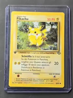 Pokemon Card Pikachu 1st Edition Italian 60/64 Jungle WOTC Vintage 1999-2000 TCG - Image 3