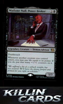 Foil Madame Null, Power Broker 66 Magic R Teenage Mutant Ninja Turtles Card NM - Image 1