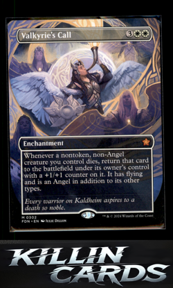Valkyrie's Call (Borderless) 302 Magic M Foundations Card NM - Image 1