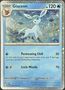 Pokemon - Glaceon - (Cosmos Holo) 025/131 Miscellaneous Cards/Products Holo - NM - Image 1